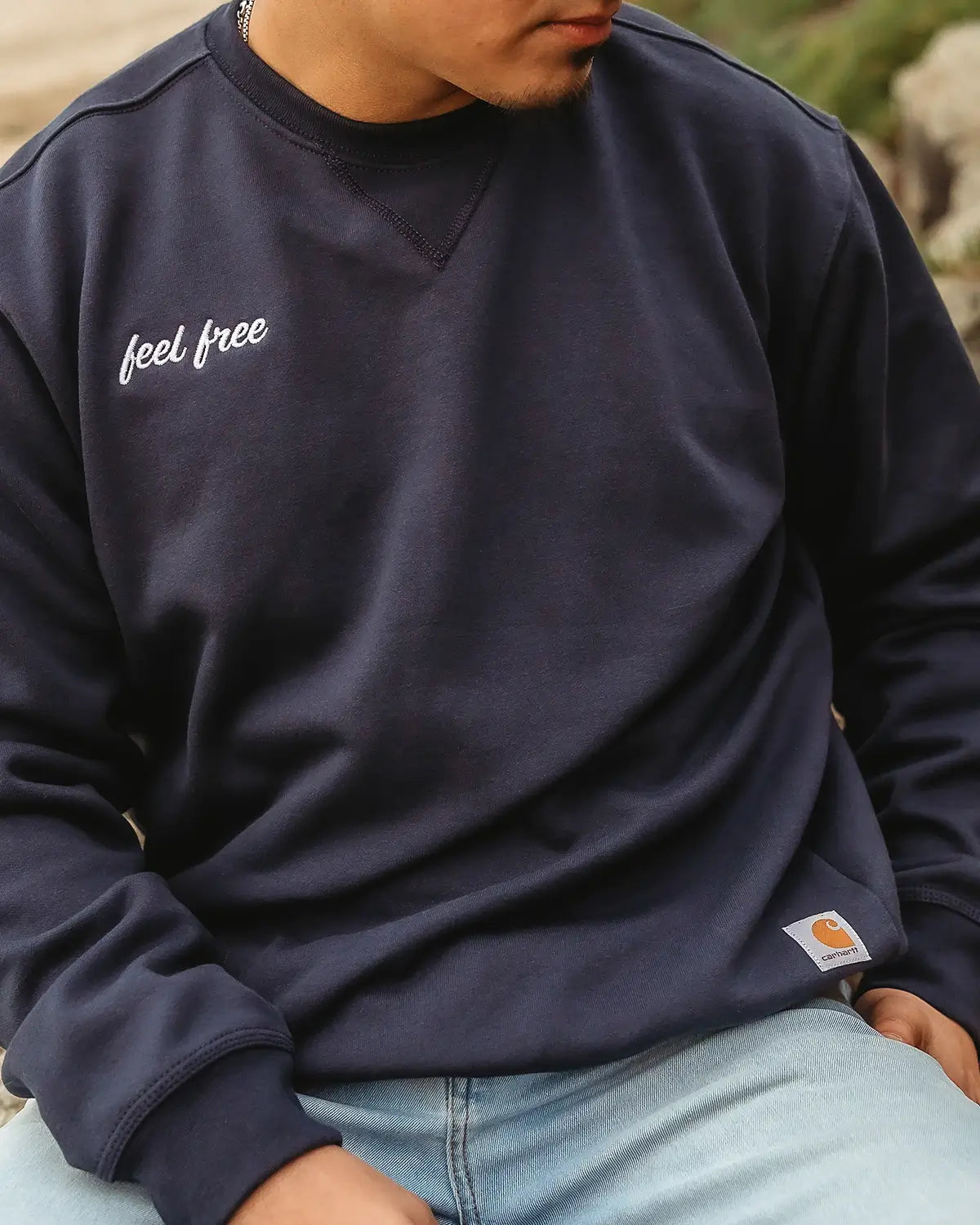 feel free x Carhartt Crewneck Sweatshirt 2