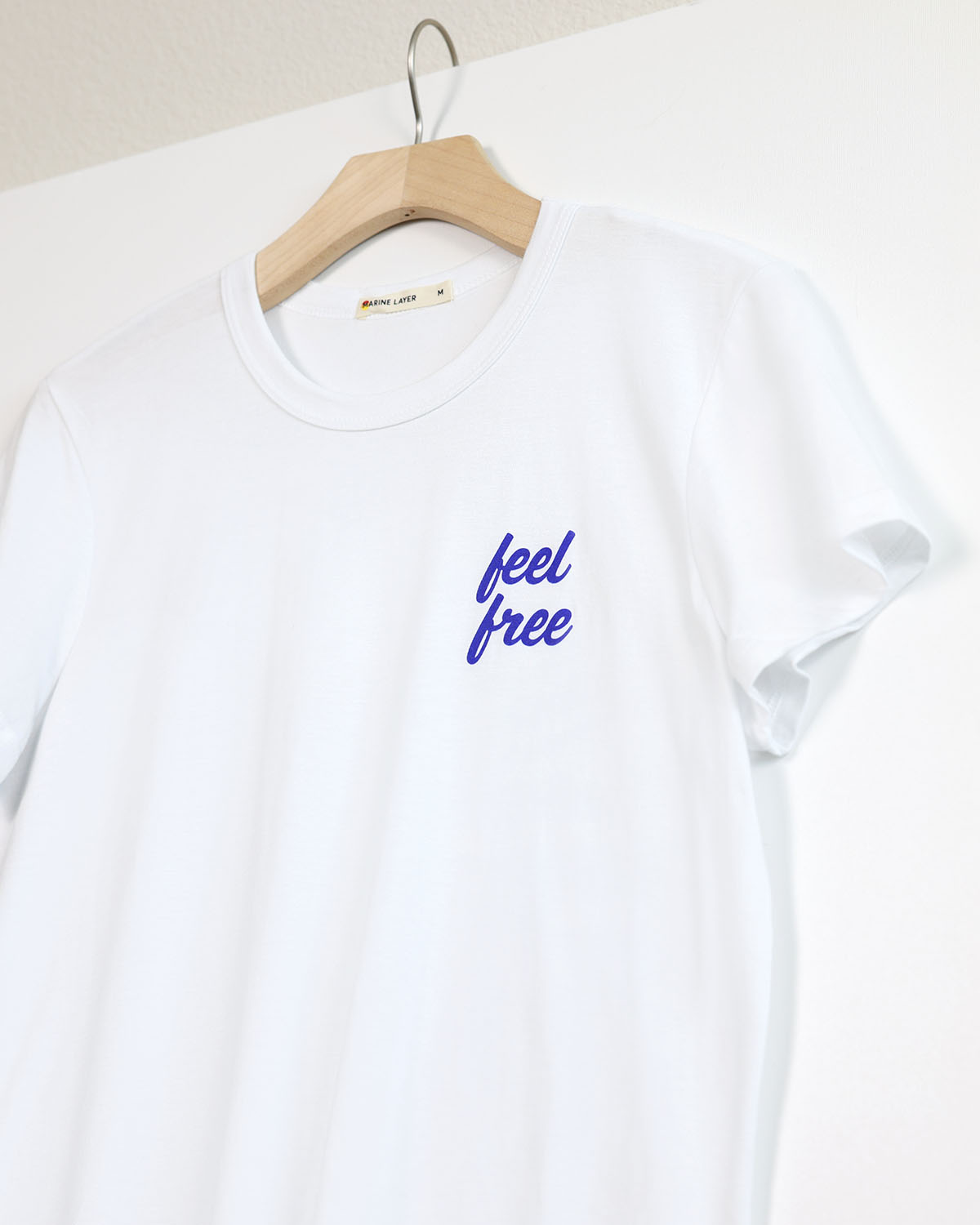 feel free x Marine Layer Women's Signature Crew - White