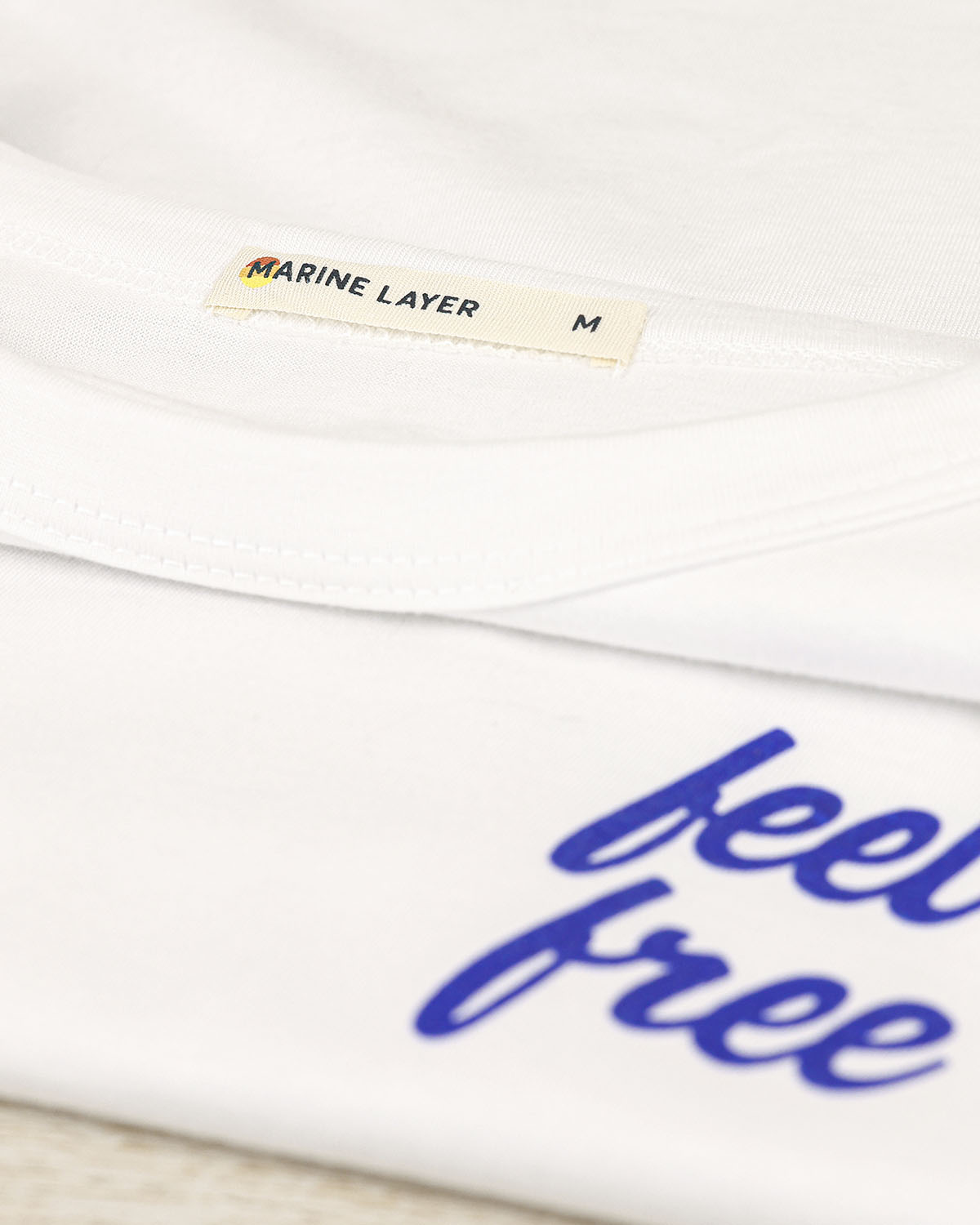 feel free x Marine Layer Women's Signature Crew - White