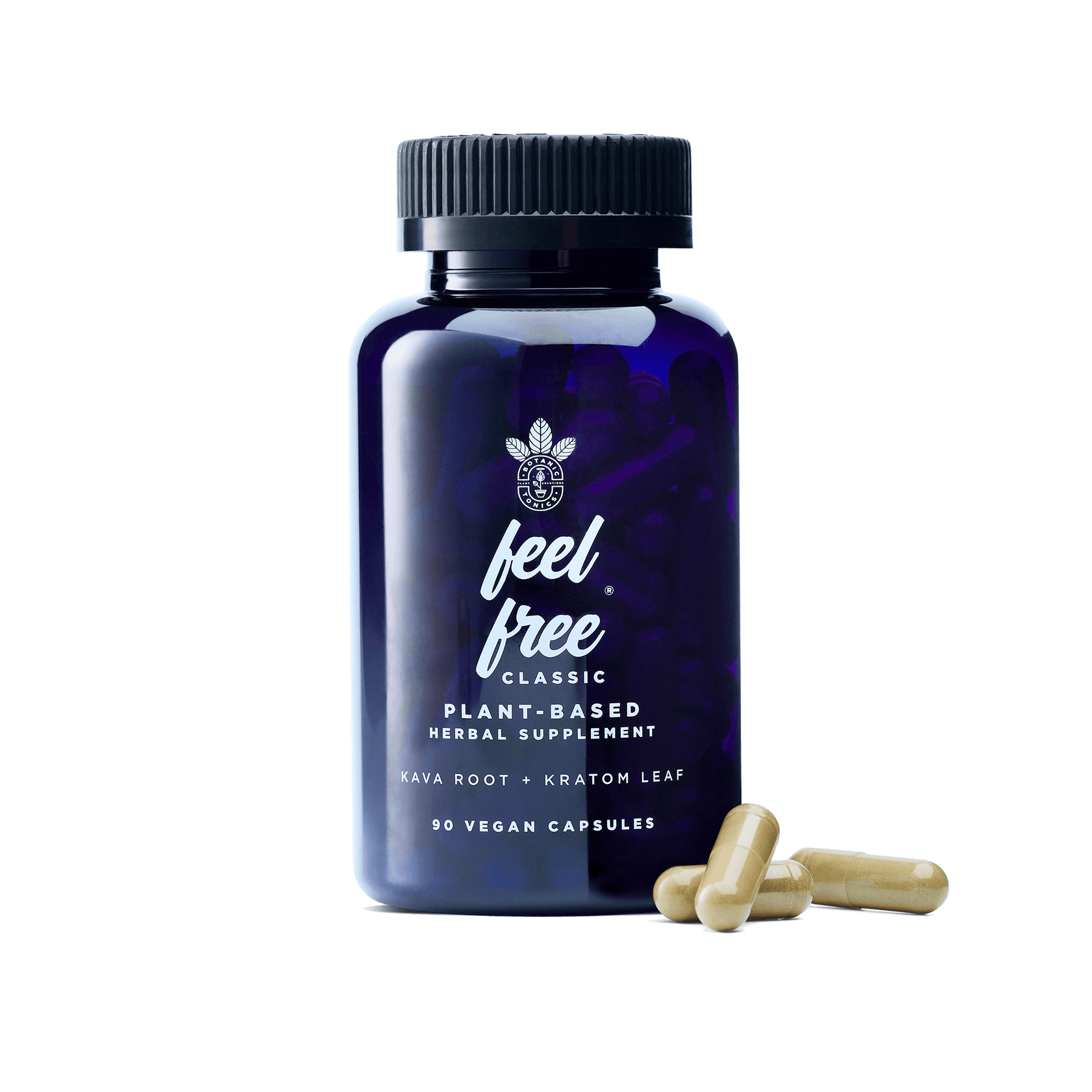 Kava Wellness Solutions Feel Free Capsules Botanic Tonics